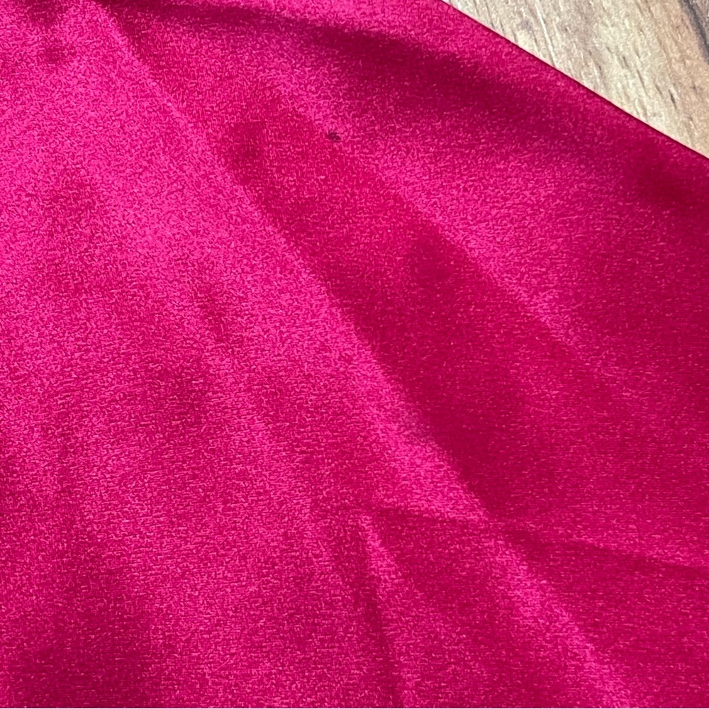 Michelle Mason 100% Silk Kimono Tie Mini Dress in Ruby Red Size 0 - Picture 9 of 16